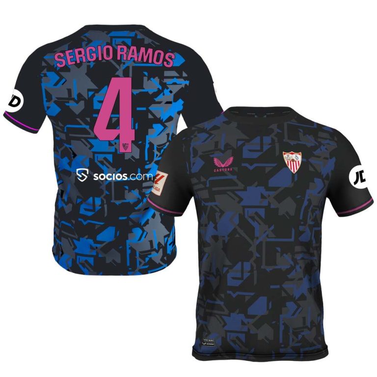 Maillot FC Seville Third 2023 2024 Sergio Ramos