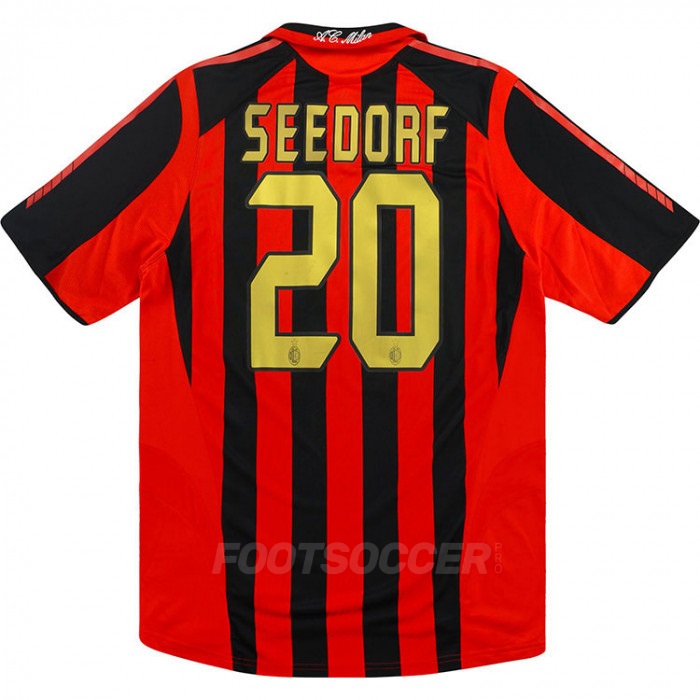 2005-06 Maillot Retro Vintage Milan AC Home SEEDORF