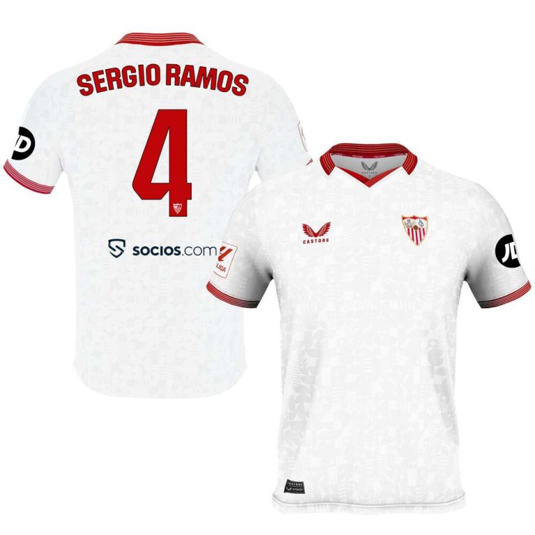 Maillot FC Seville Domicile 2023 2024 Sergio Ramos