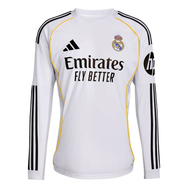 Maillot Real Madrid Domicile 2025 2026 Manches Longues