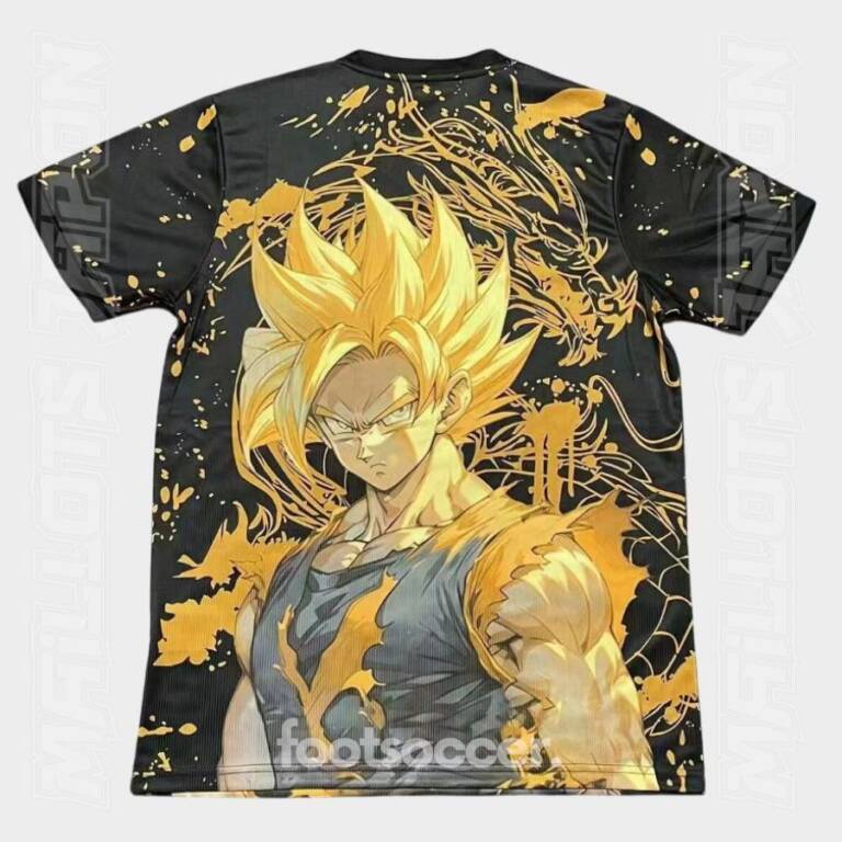 Maillot Japon Dragon Ball Goku Super Saiyan Noir Gold