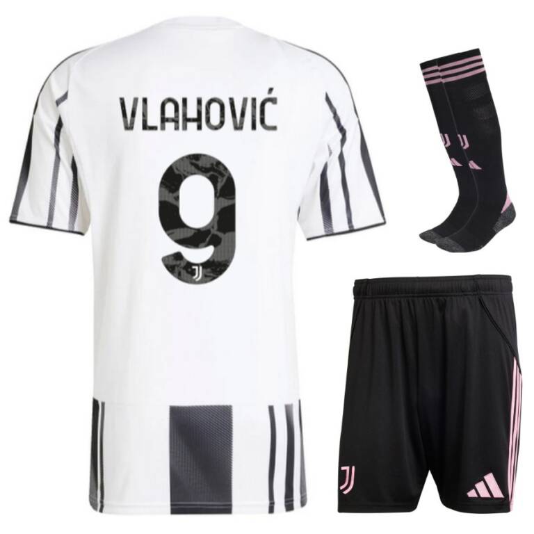 Maillot Kit Enfant Juventus Domicile 2025 2026 Vlahovic