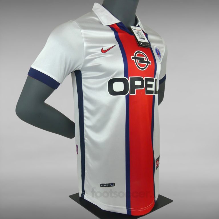 Maillot PSG Retro Vintage 1998 1999 Exterieur Hechter