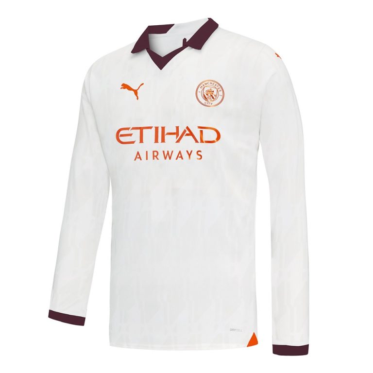 Maillot Manchester City 2023 2024 Exterieur Manches Longues Haaland
