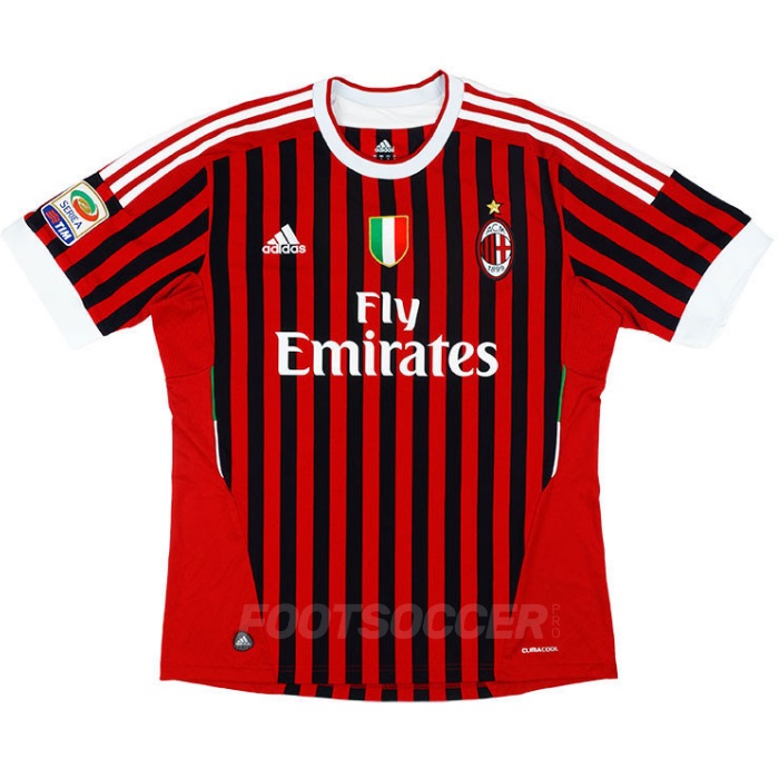 2011-12 Maillot Milan AC Retro Vintage