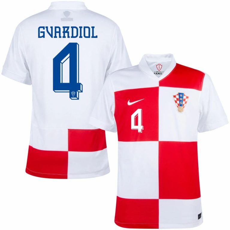 Maillot Croatie Domicile 2024 2025 Guardiol