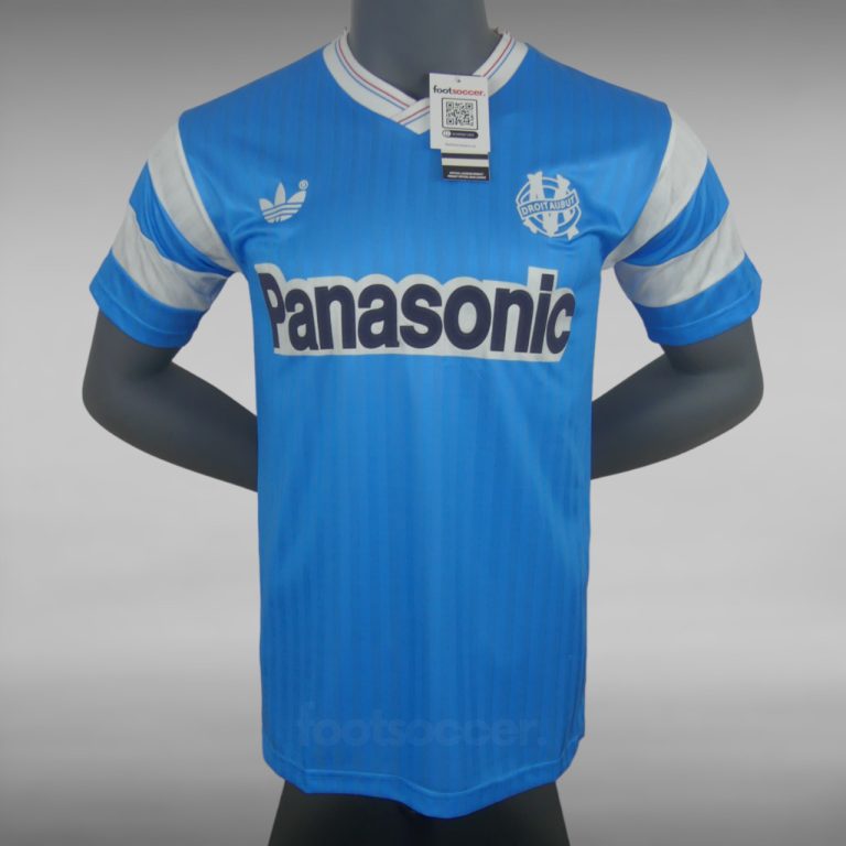 Maillot Retro Vintage OM Marseille Exterieur 1990 -1991
