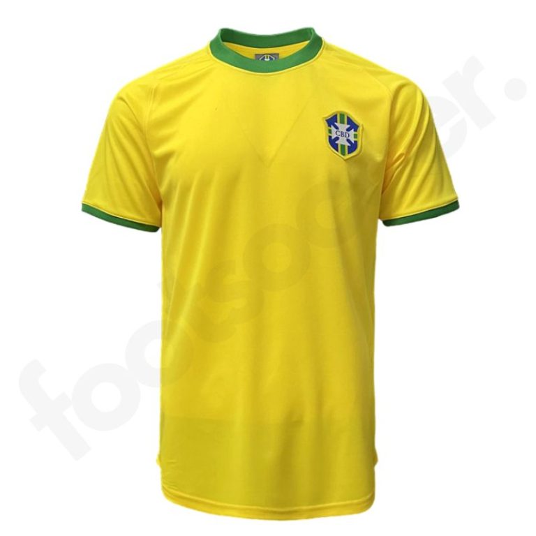 Maillot Bresil 1970 Domicile Retro Vintage