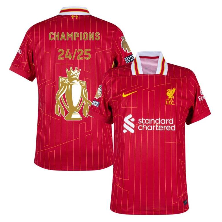 Maillot Enfant Liverpool Domicile 2024 2025 Winners Trophy