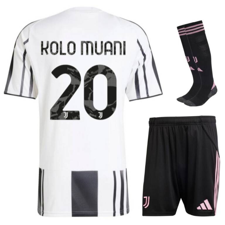 Maillot Kit Enfant Juventus Domicile 2025 2026 Kolo Muani
