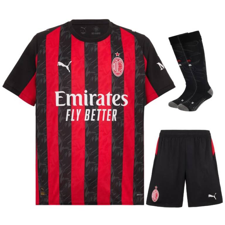 Maillot Kit Enfant Milan AC Domicile 2025 2026