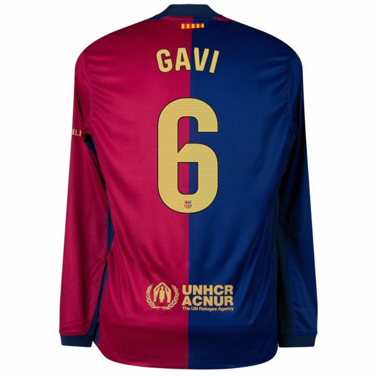 Maillot Barca Gavi 2024 2025 Domicile Manches Longues