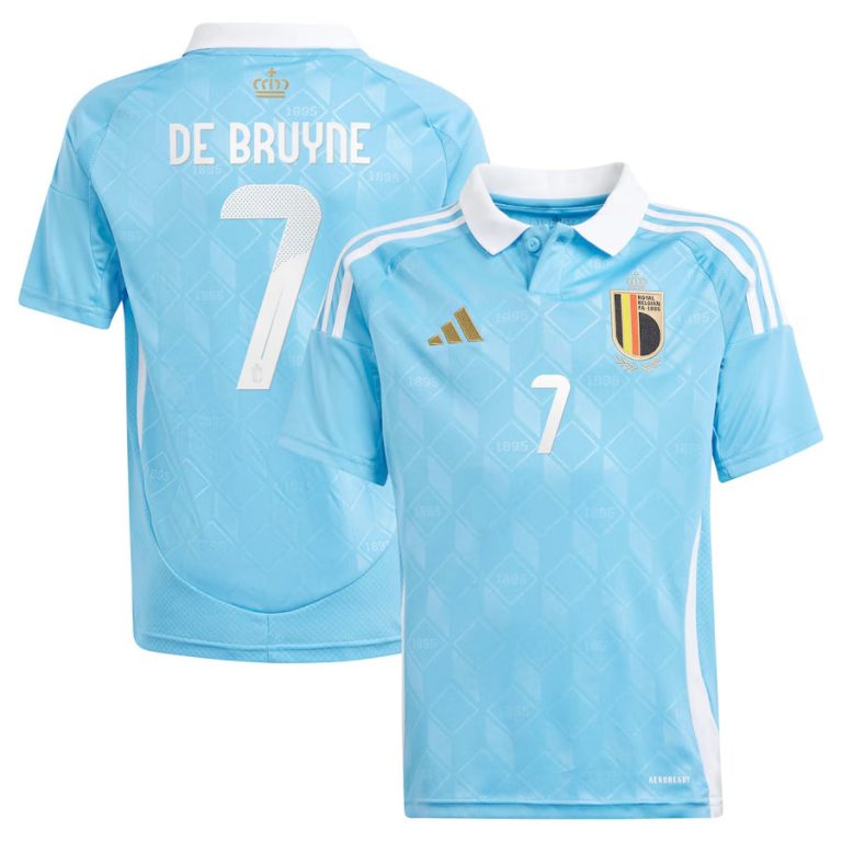 Maillot Belgique Enfant Exterieur 2024 2025 De Bruyne