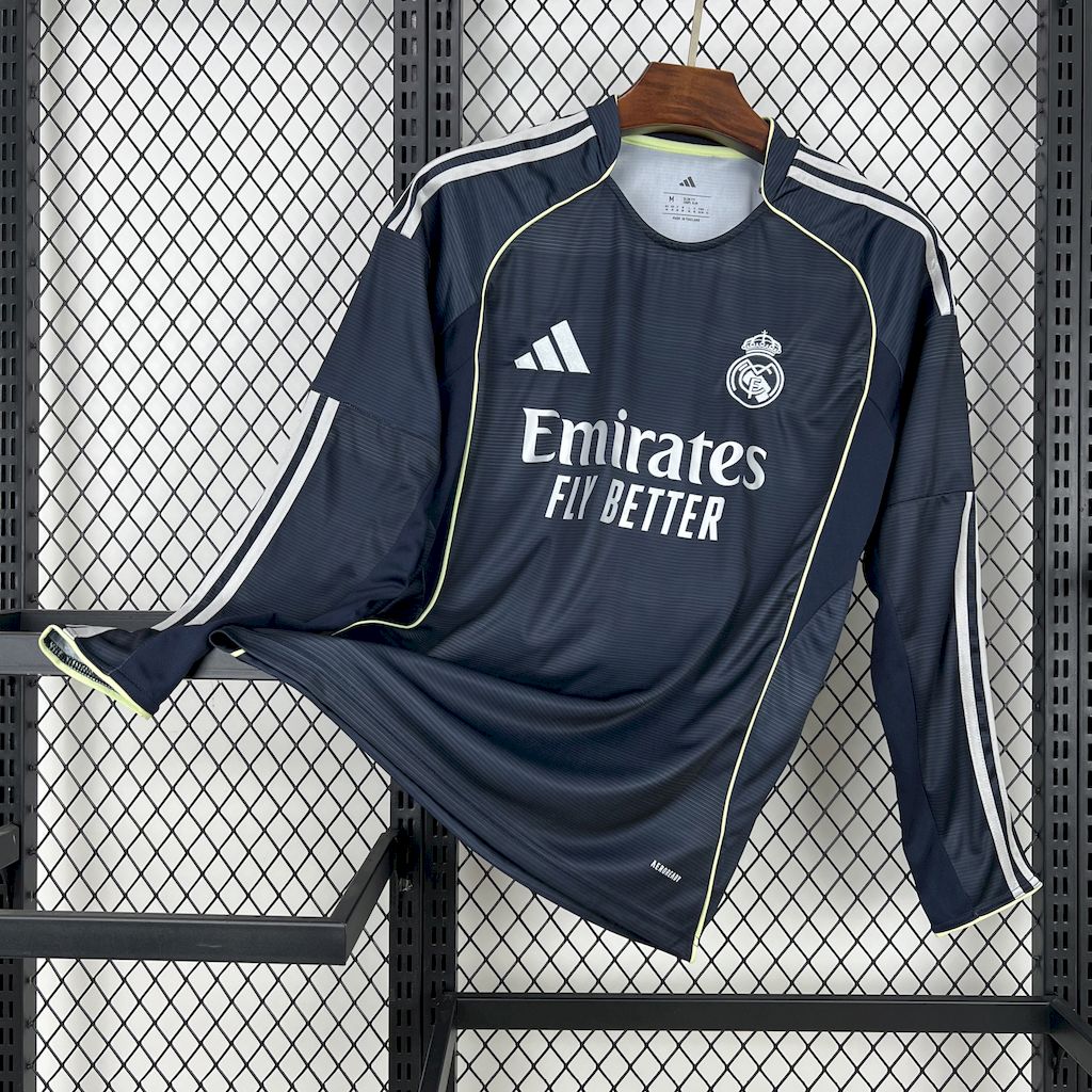 Real Madrid 2025/26 Away Long Sleeves Jersey S-4XL