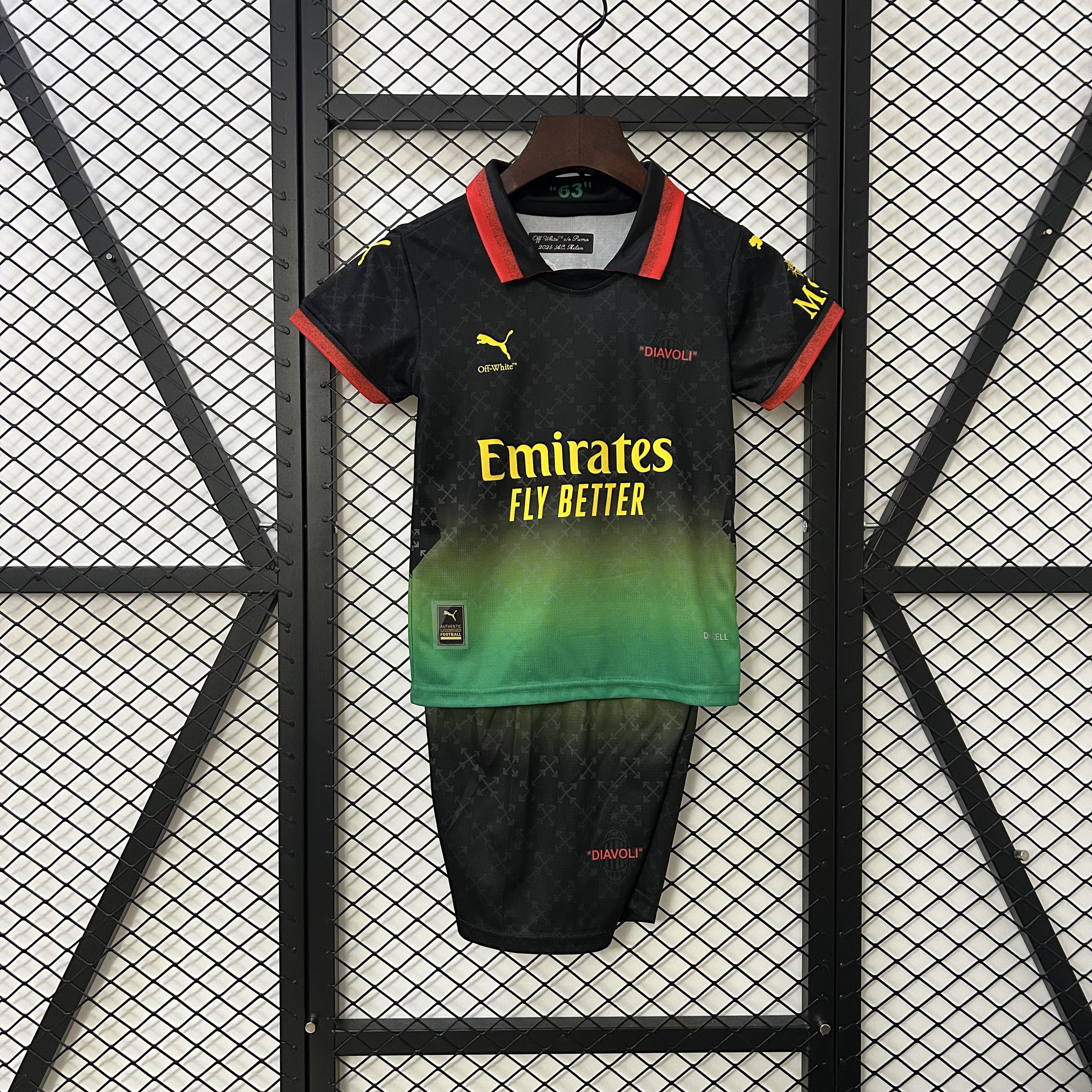 25/26 kids AC Milan Co-Branded Edition Jersey