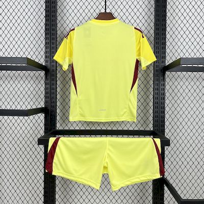 Real Madrid 2025/26 Yellow Goalkeeper Kids Kit