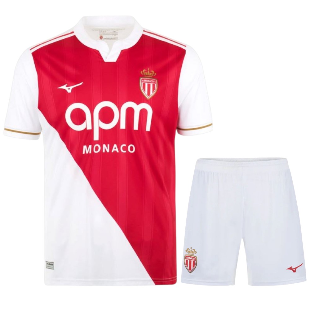 Maillot Kit Enfant AS Monaco Domicile 2025 2026