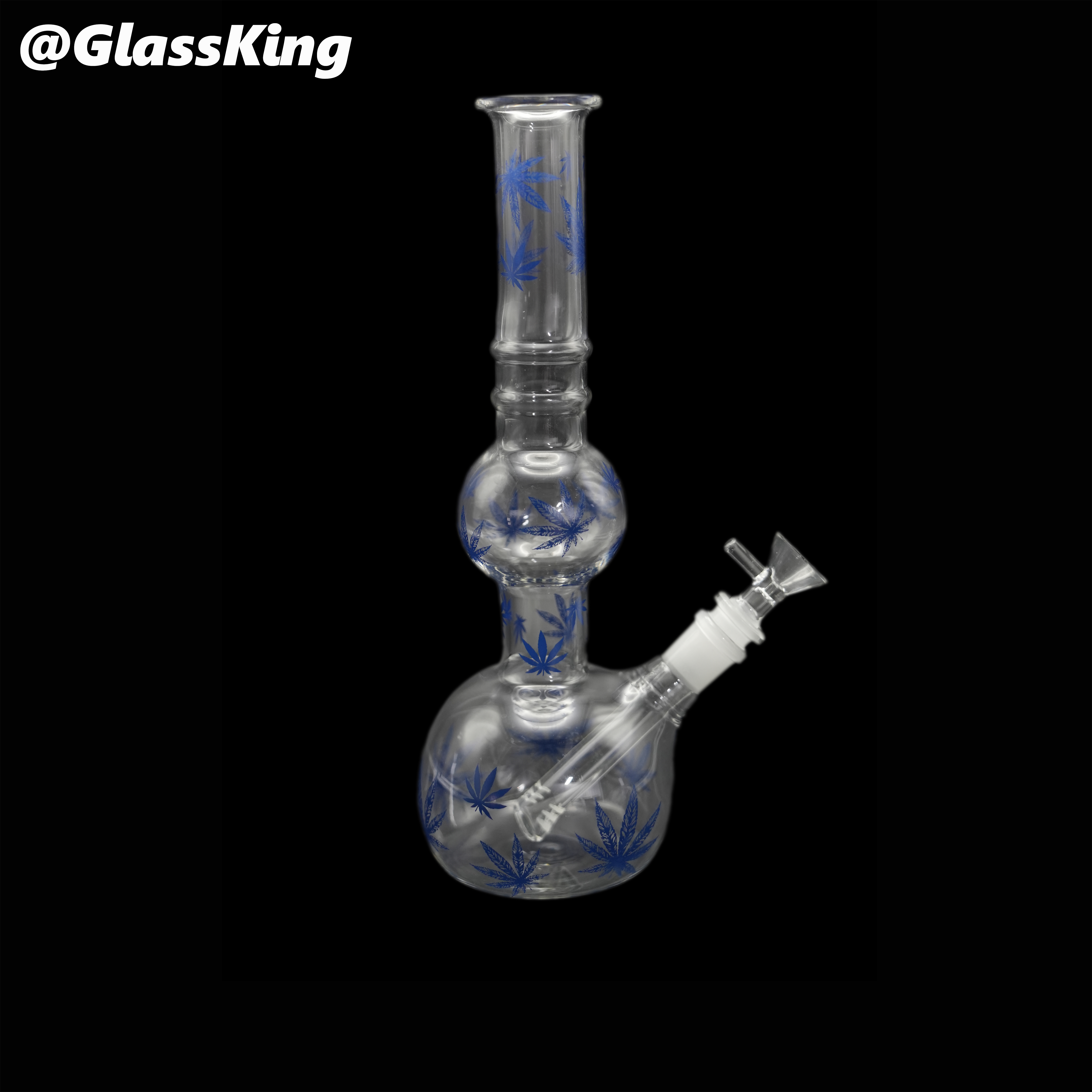 GlassKing Leaf-Design Water Pipe 031