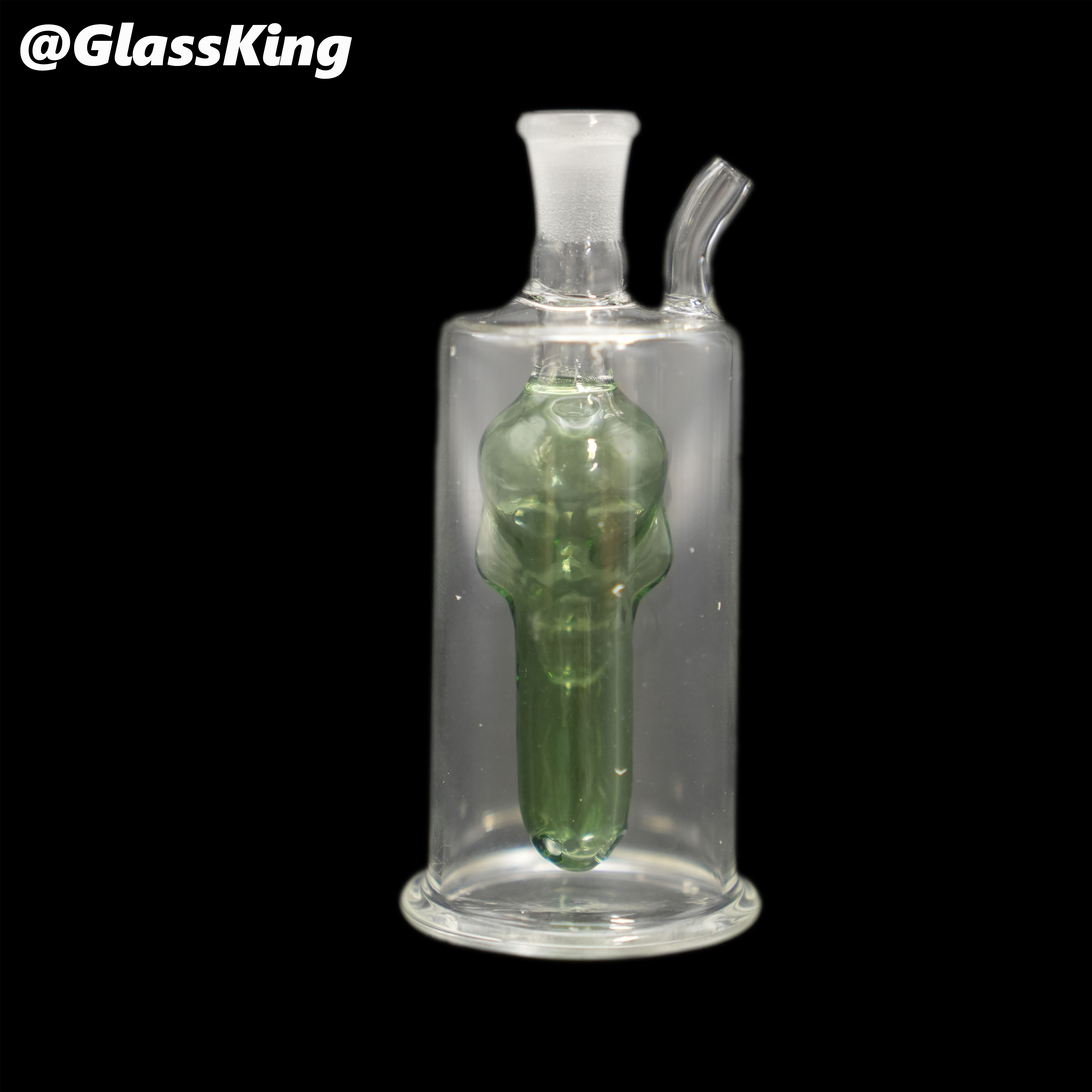 GlassKing Alien Skull Percolator Water Pipe 004