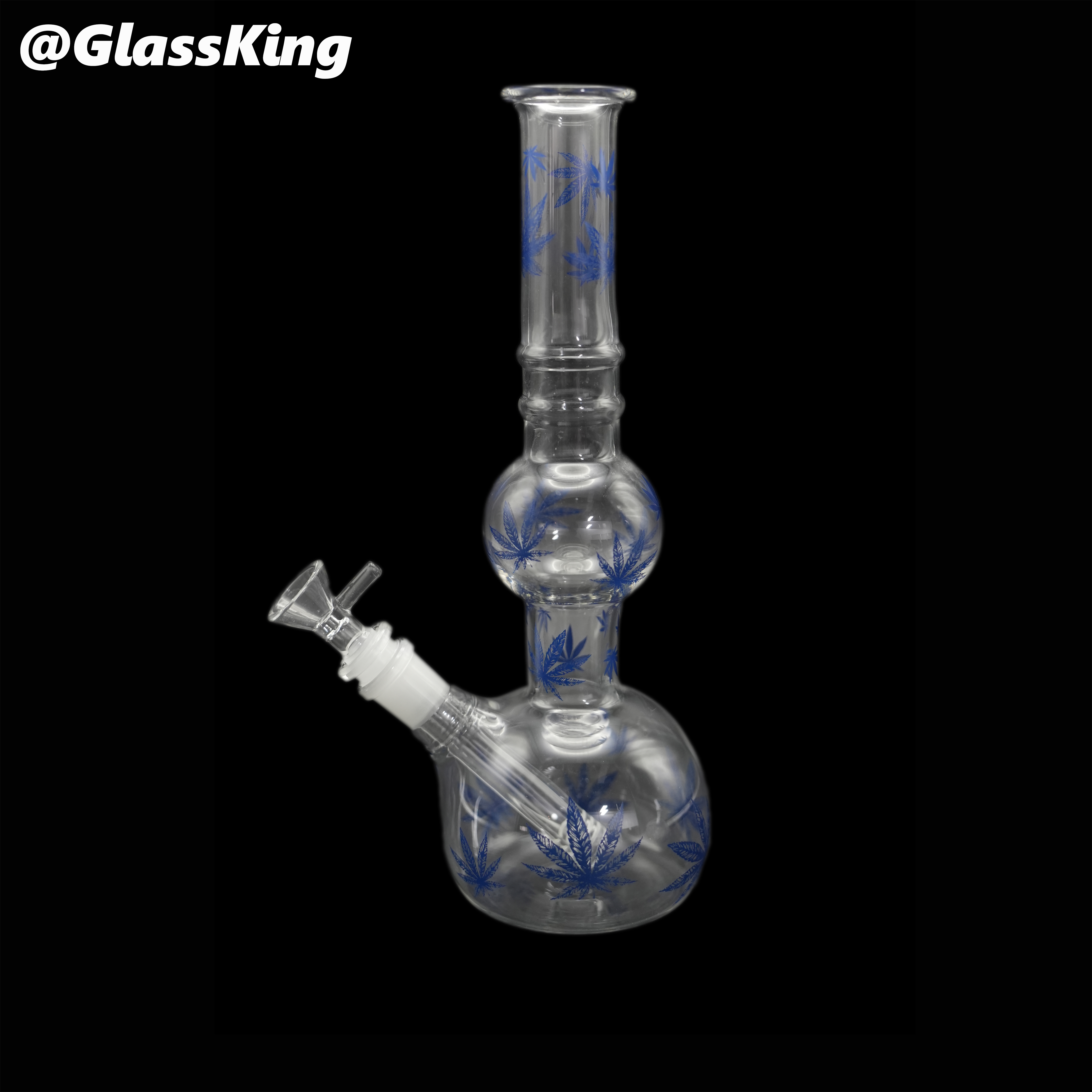 GlassKing Leaf-Design Water Pipe 031