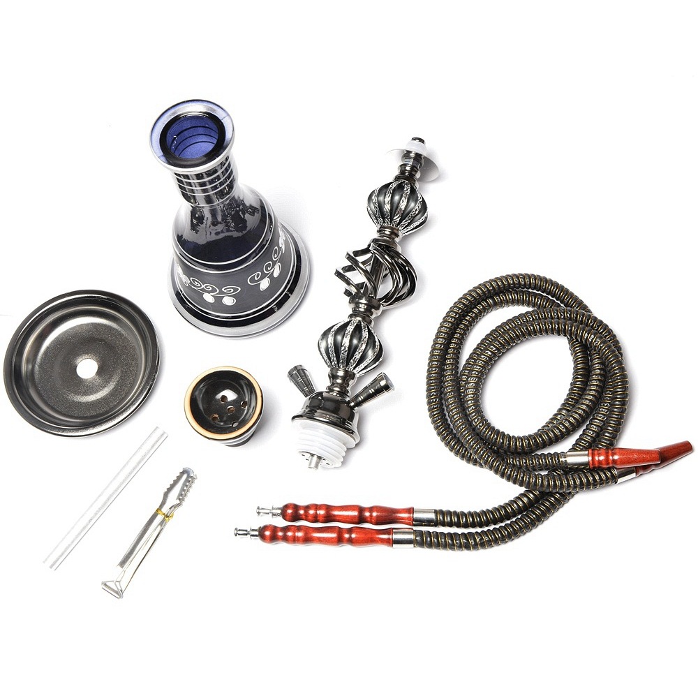 GlassKing Large threaded double-tube glass hookah