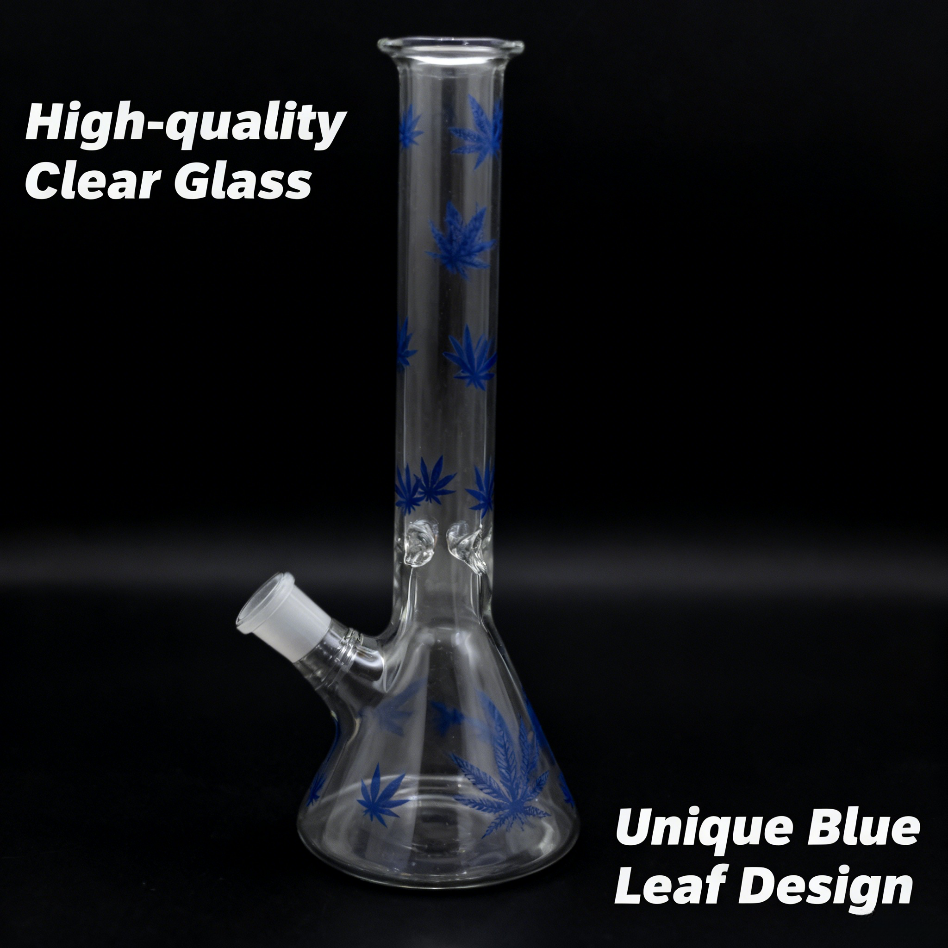 GlassKing Blue Leaf Water Pipe 033