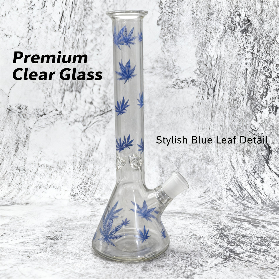 GlassKing Blue Leaf Water Pipe 033