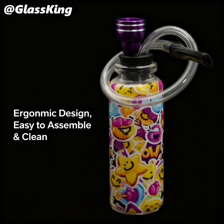 GlassKing Emoticon Hookah, Share a Fun Moment