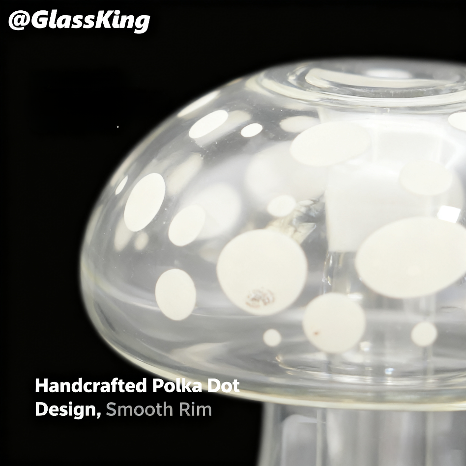 GlassKing Mushroom Percolator Water Pipe 012