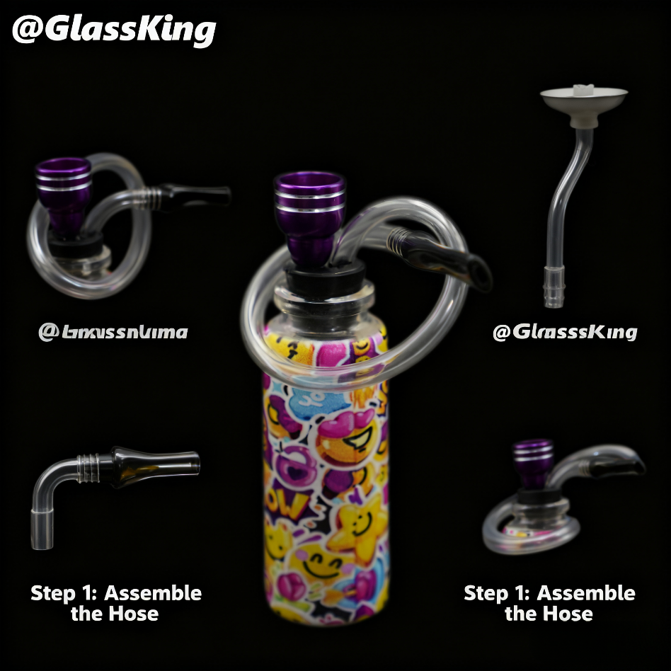 GlassKing Emoticon Hookah, Share a Fun Moment
