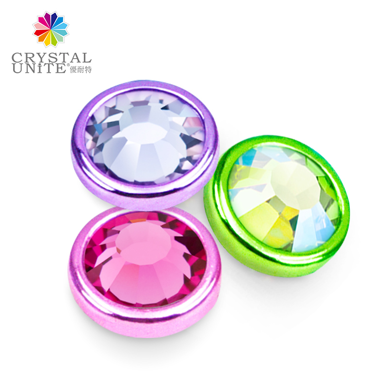 U2029 Rimmed Hotfix Stone - Neon effect