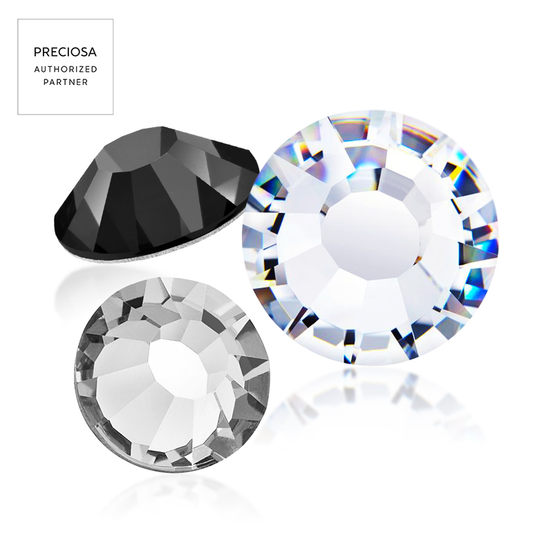 Preciosa Chaton Rose VIVA12 - Black & White