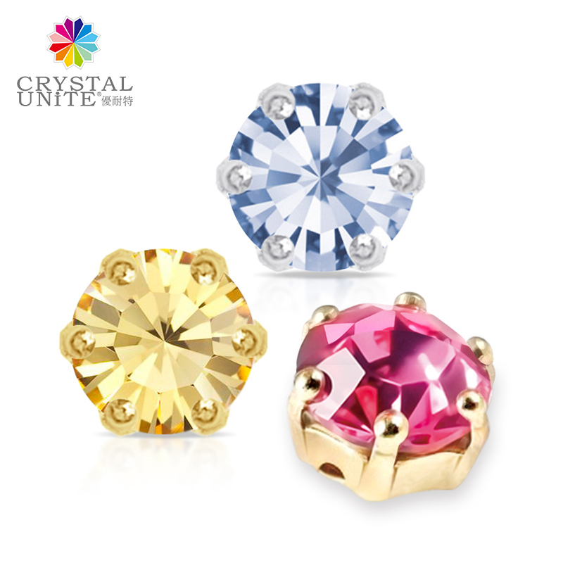 Prong Setting Rhinestones - crown - side view