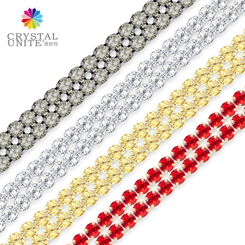 Point Back Crystal Bandings - color