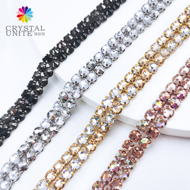 Premium Fiatback Crystal Bandings - color