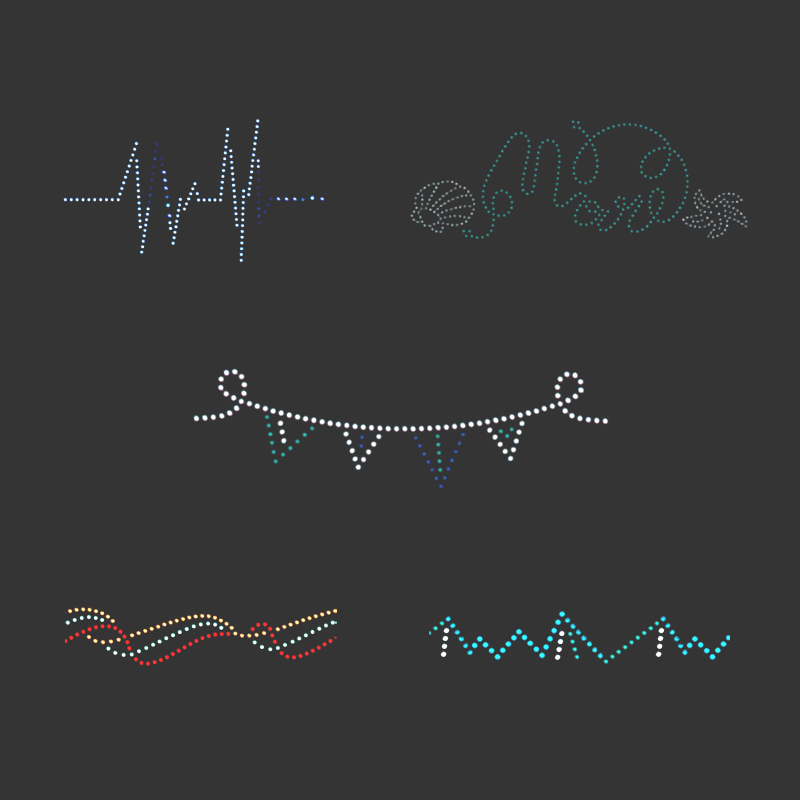 Iron on rhinestone transfers for B2B