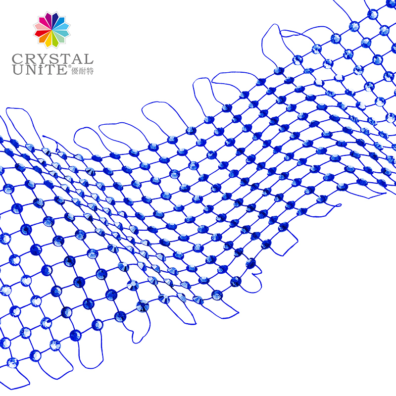 Crystal Net | Elastic Crystal Grid - Blue
