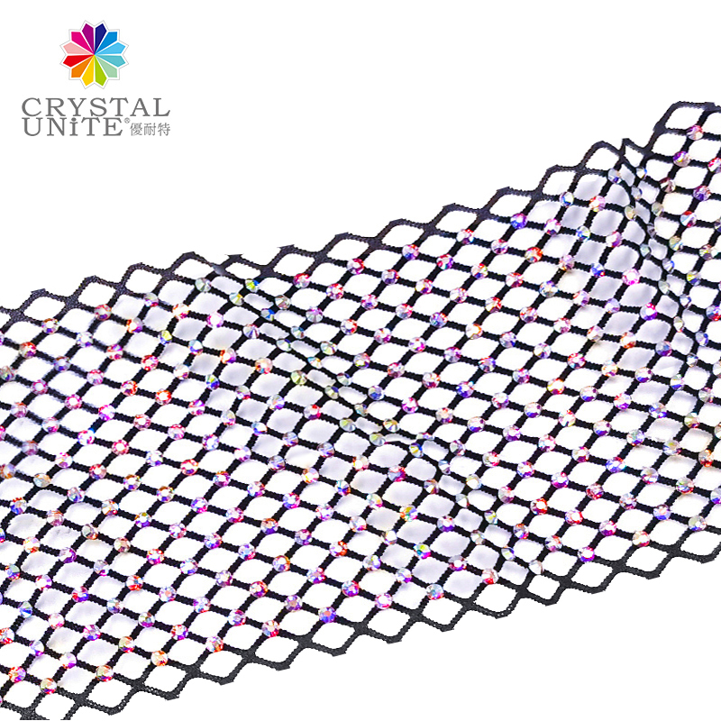 Crystal Mesh Fabric - Black