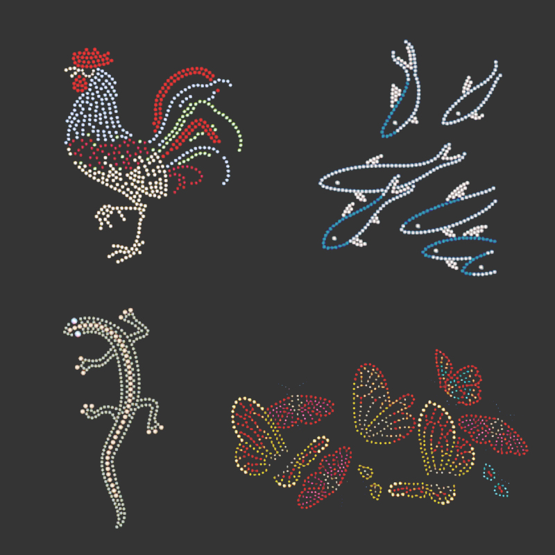 Custom Rhinestone Transfer Templates Solution for B2B