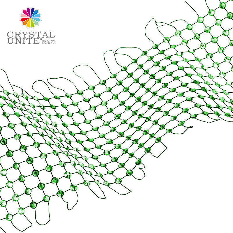 Crystal Net | Elastic Crystal Grid - Green