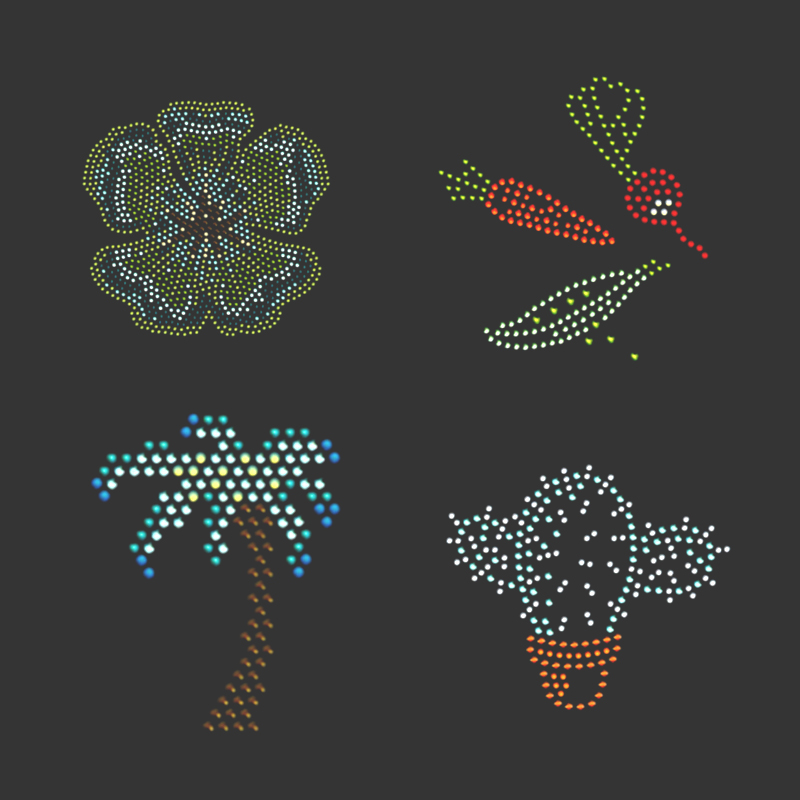 B2B Solution of Custom Hotfix Rhinestone Sheets