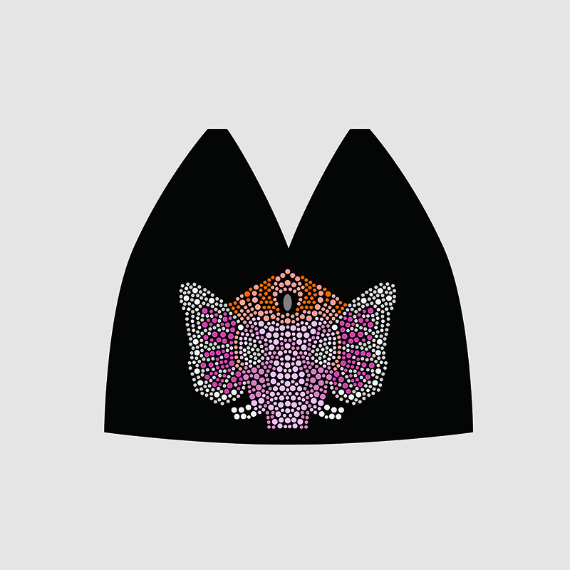 Hotfix Rhinestone Design for Hats - Elephant