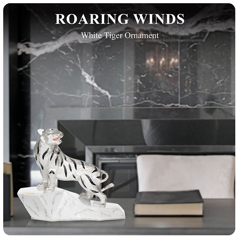Roaring Winds - White Tiger Ornament scene graph