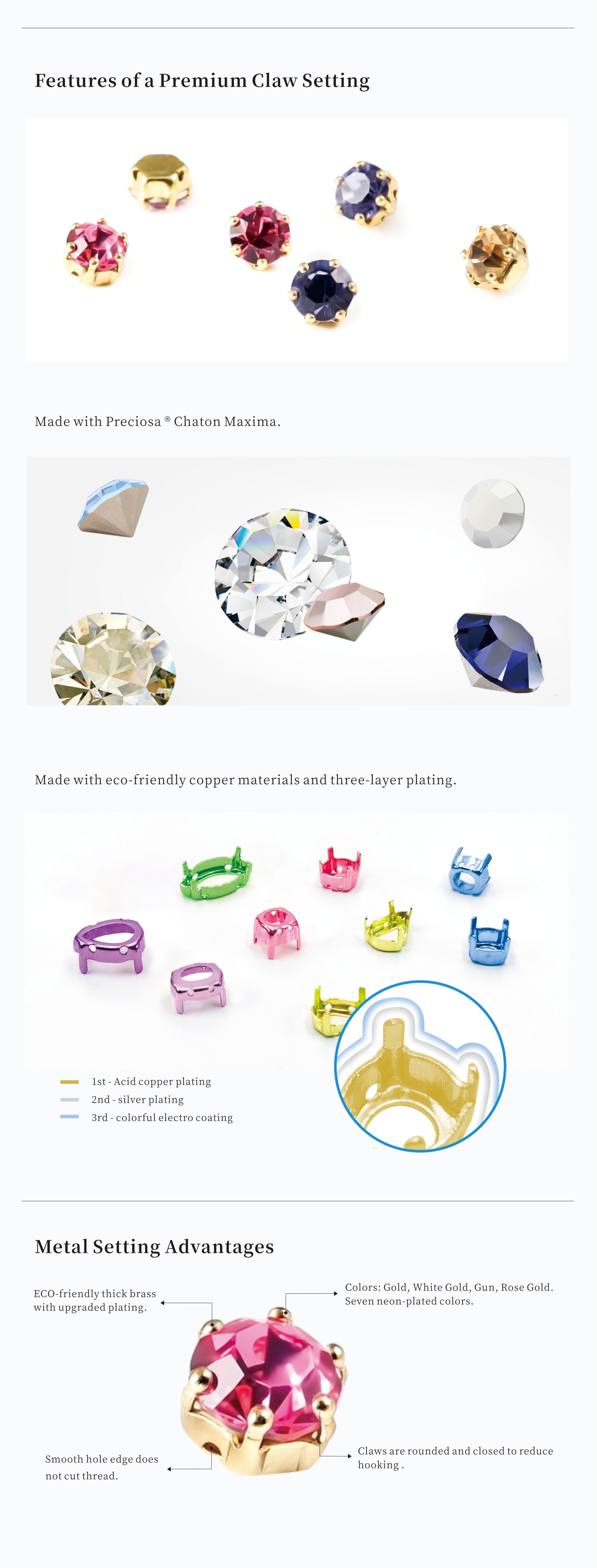 Prong Setting Rhinestones - crown - product series