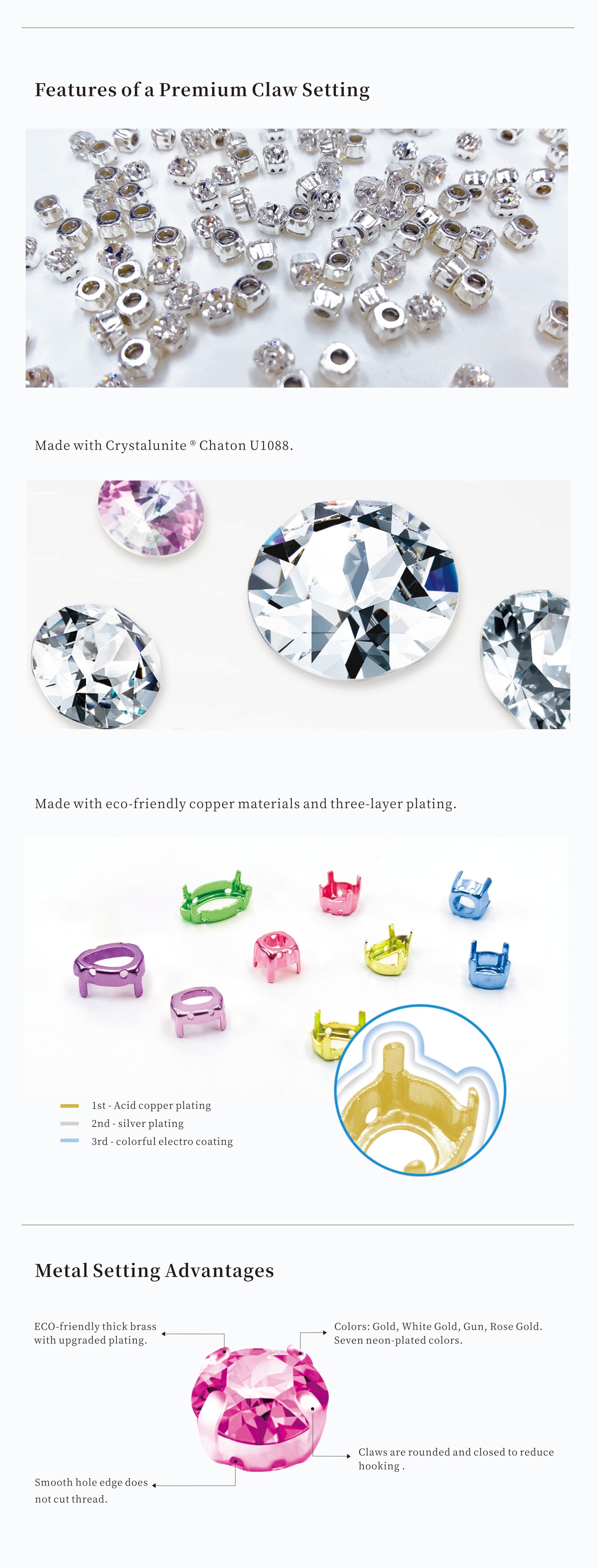 Prong Setting Crystals - Quality Advantage