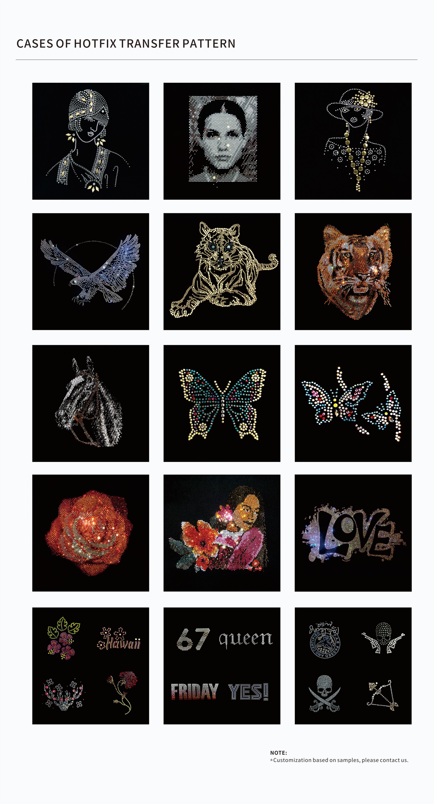 Cases of Hotfix Rhinestone Designs