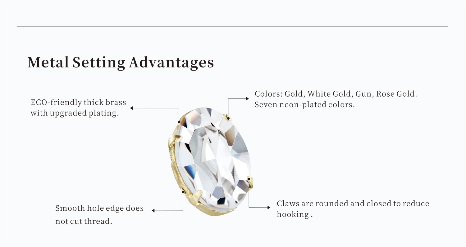 Prong Setting Rhinestones - settings analysis