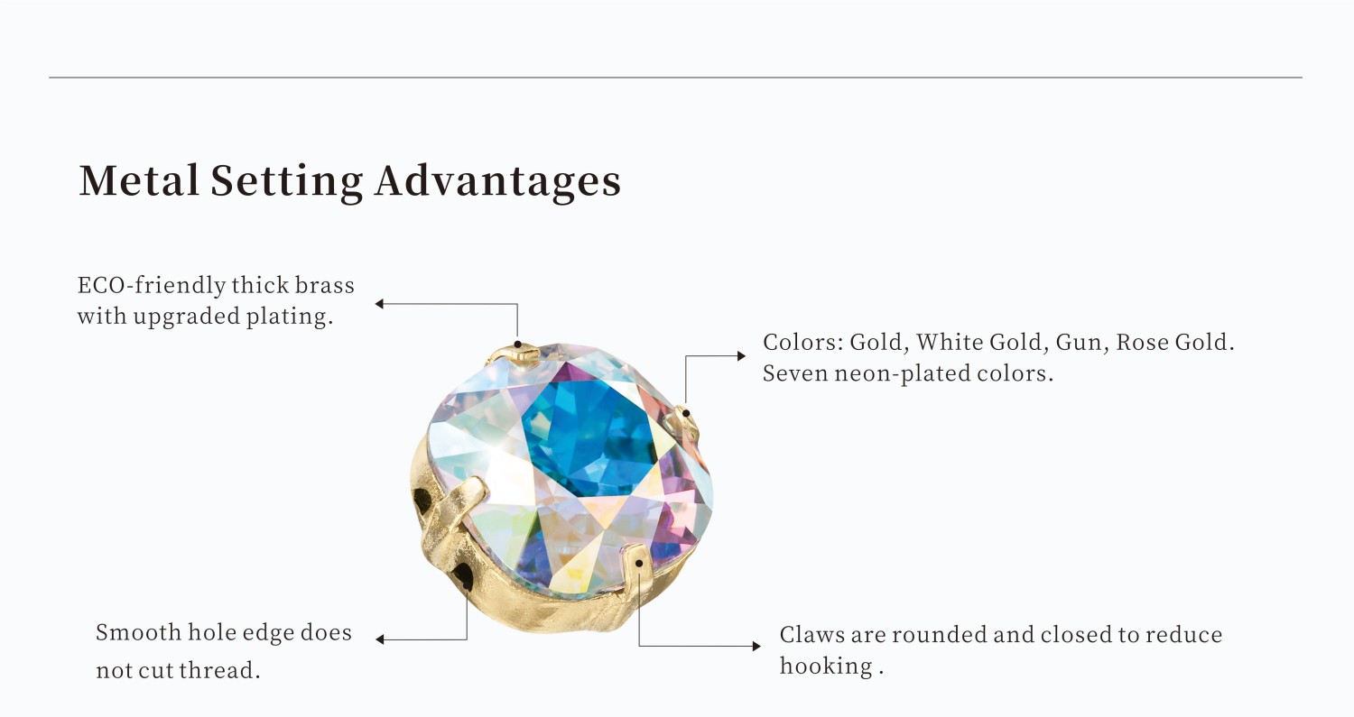  Brass Rhinestone Settings - settings analysis