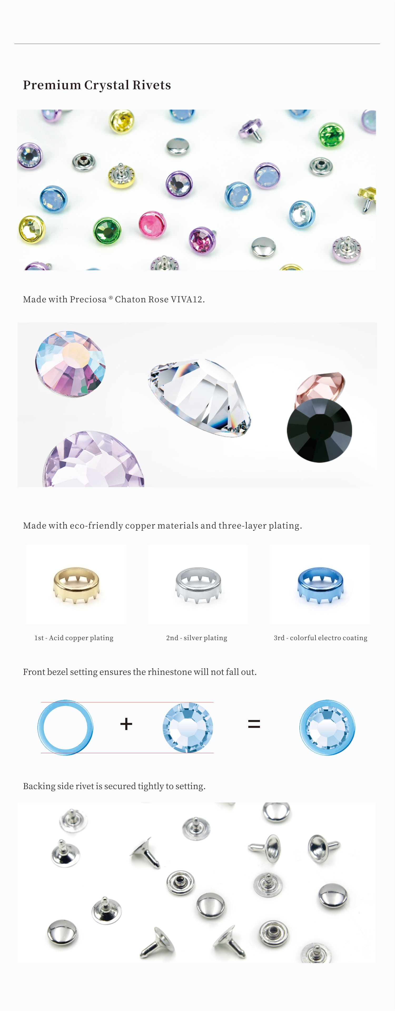 Flatback Crystal Rivets - quality advantage