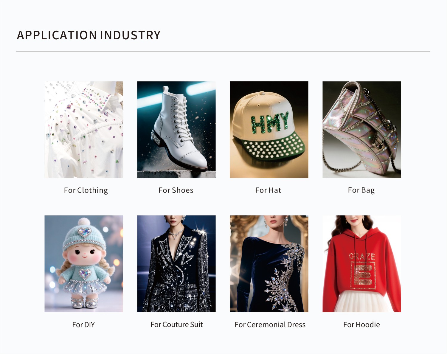 Rimmed Hotfix Stone Application